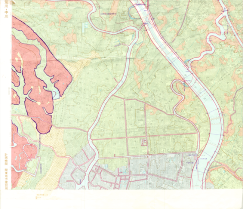 1:25,000 Landform Classification Map for Flood Control Planning (Main Part of Tokyo)